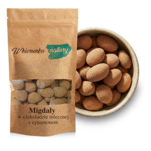 Migdały w czekoladzie mlecznej z cynamonem 200 g