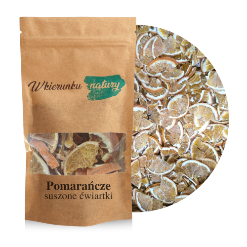 Pomarańcze suszone ćwiartki  – naturalny dodatek do herbaty