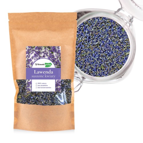 Lawenda suszone kwiaty 50 g – naturalny napar ziołowy i dodatek kulinarny