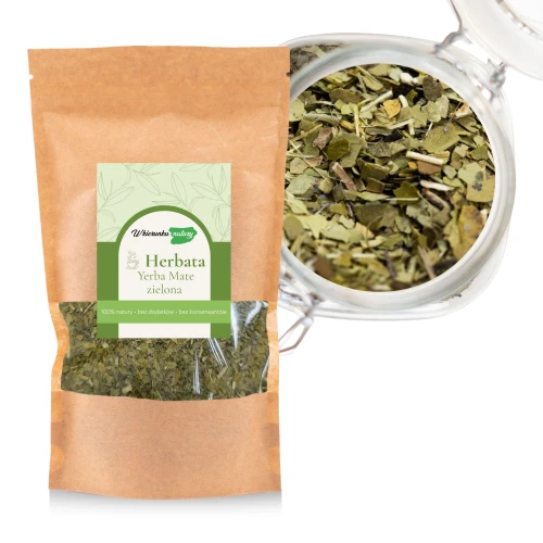 Yerba Mate zielona 100 g – suszone liście ostrokrzewu paragwajskiego
