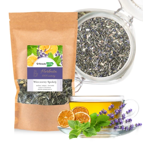 Wieczorny Spokój – herbata z melisą, miętą i lawendą 50 g