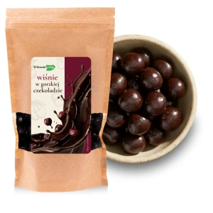 Wiśnie kandyzowane w gorzkiej czekoladzie 250 g