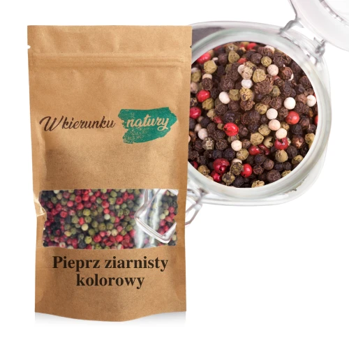 Pieprz kolorowy ziarnisty 200 g – mieszanka czterech aromatycznych odmian