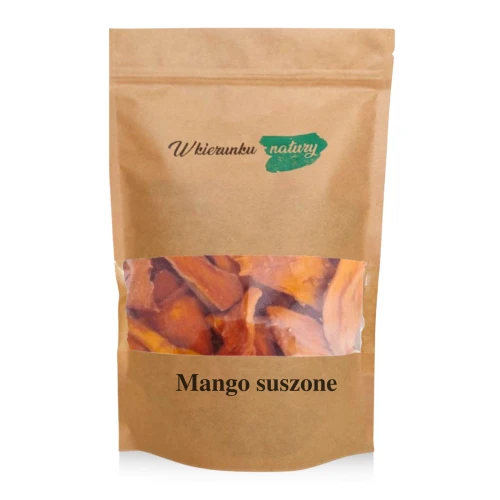 Mango suszone bez dodatku cukru 500 g – miękka owocowa przekąska