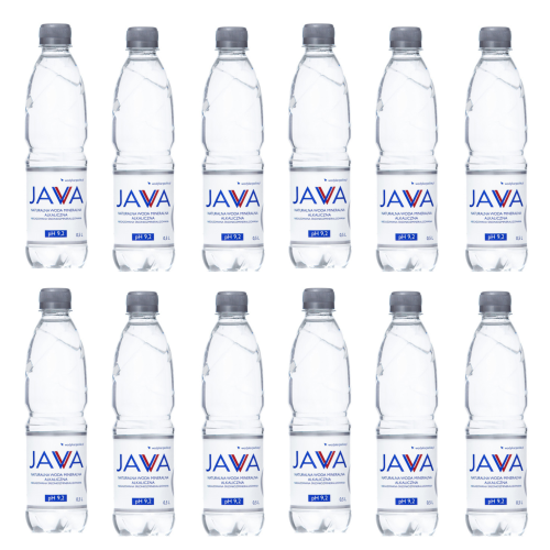 Alkaliczna woda mineralna JAVA 12x 0,5 L zasadowa polskie źródło
