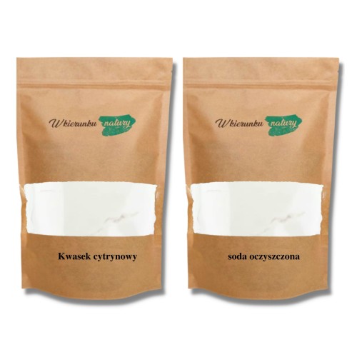 Zestaw soda oczyszczona i kwasek cytrynowy 1 kg