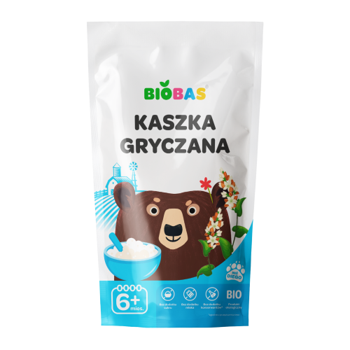 Ekologiczna kaszka gryczana dla dzieci od 6 miesiąca 200 g bezmleczna