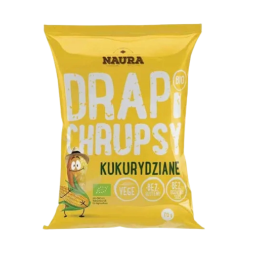 Ekologiczne chrupki kukurydziane dla dzieci 70g 100% kukurydza BIO