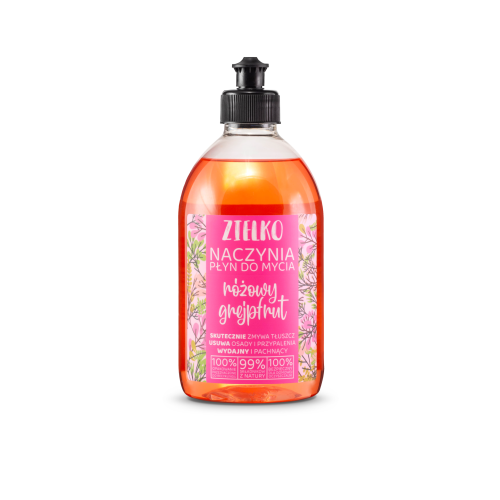 Naturalny płyn do mycia naczyń 500 ml – Zielko - Różowy grejpfrut