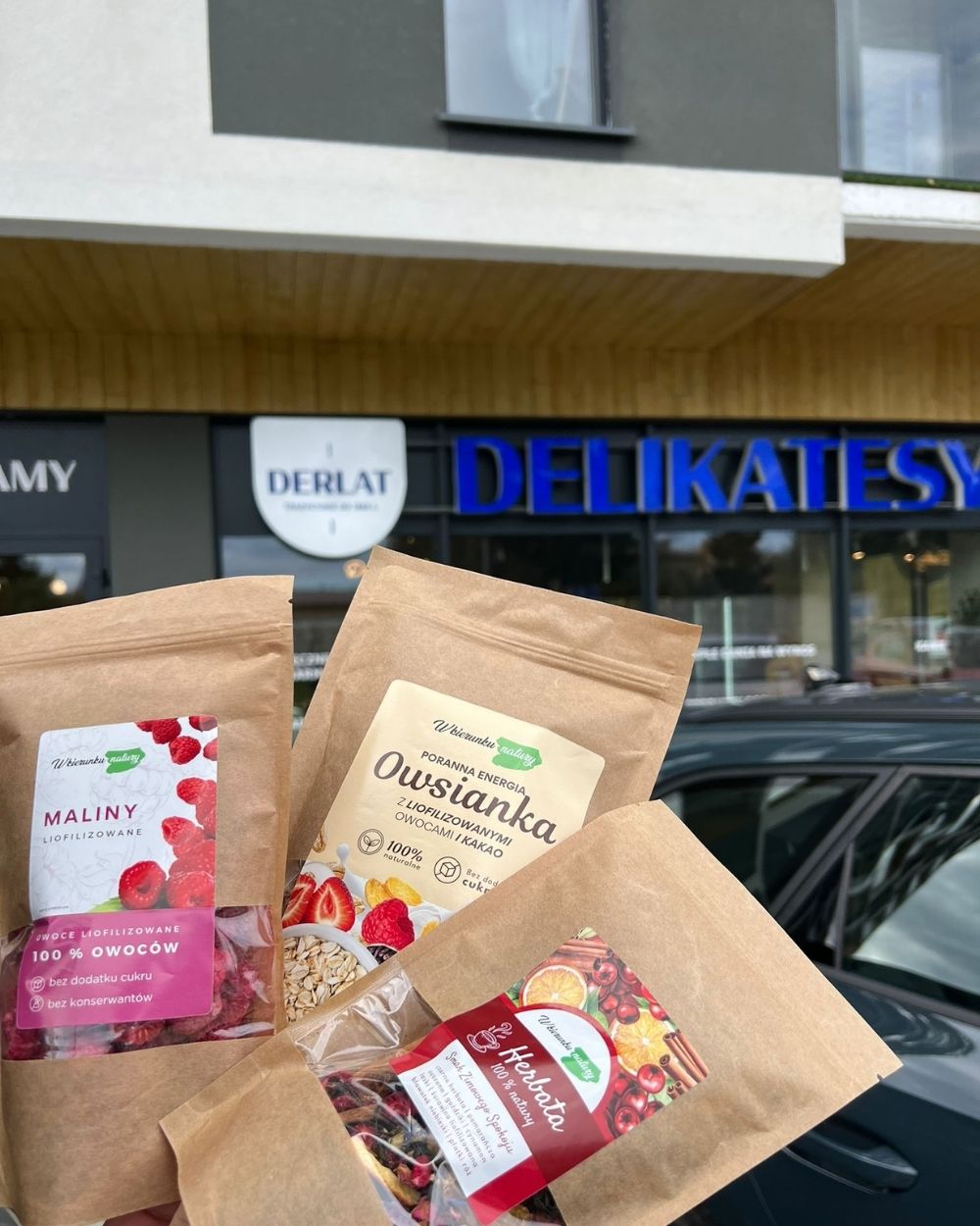 Produkty Stacja Bio i W Kierunku Natury w Delikatesach Derlat