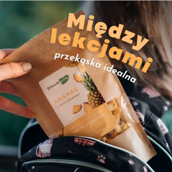Owoce liofilizowane do szkoły – dlaczego warto mieć je w lunchboxie?